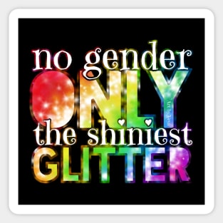 No gender. Only glitter. Sticker